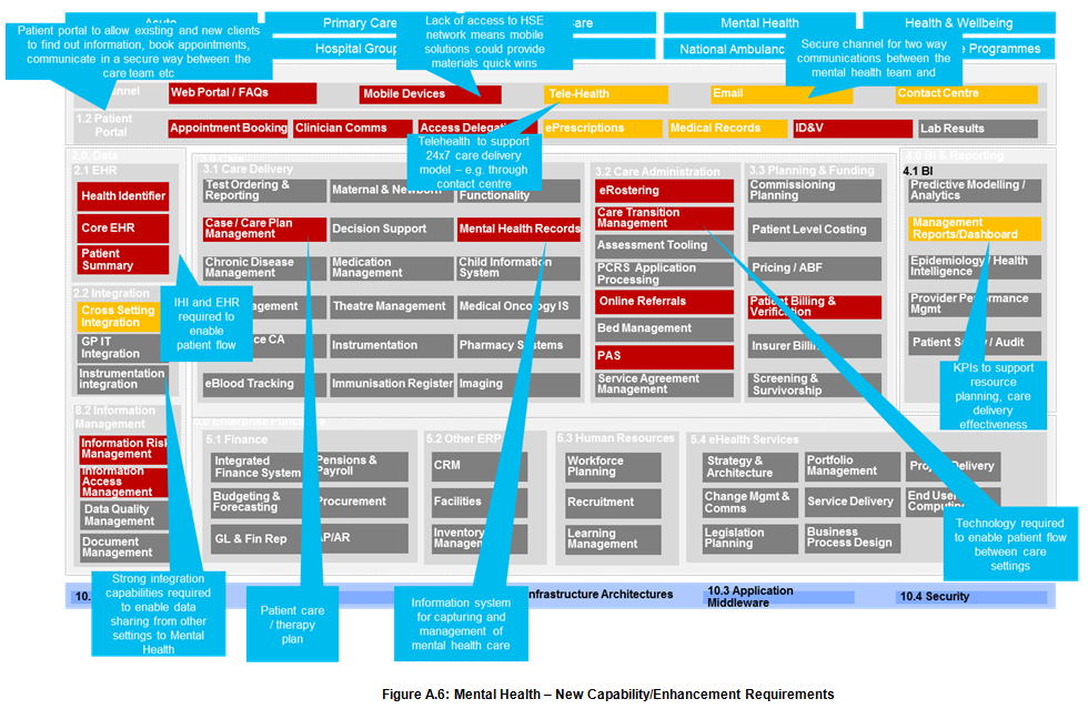 Figure A.6: Mental Health – New Capability/Enhancement Requirements